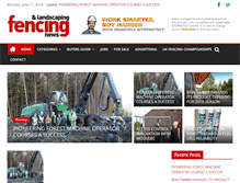 Tablet Screenshot of fencing-news.com